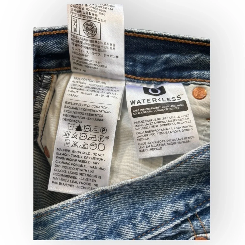 Levi's Premium Wedgie Straight Distressed Medium Wash